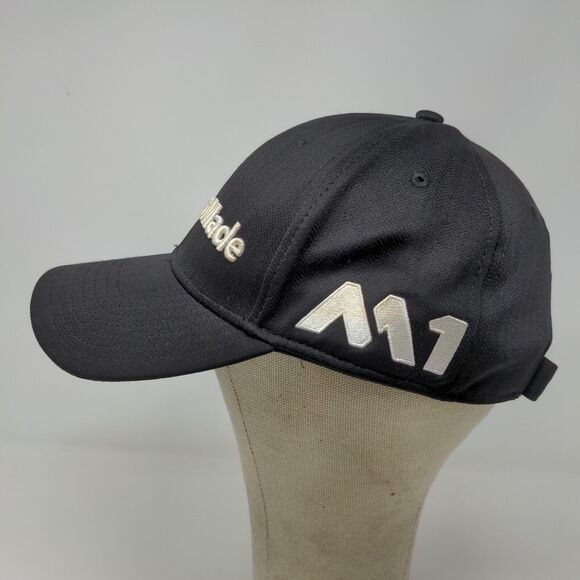 TaylorMade Men's Strapback Hat Black OSFA Embroidered Logo Spell Out - Picture 5 of 15